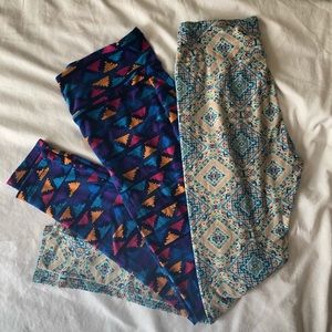 2-pack bundle of LulaRoe leggings